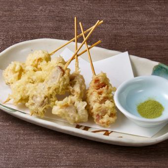 【天ぷら串】肉5種盛り合わせ