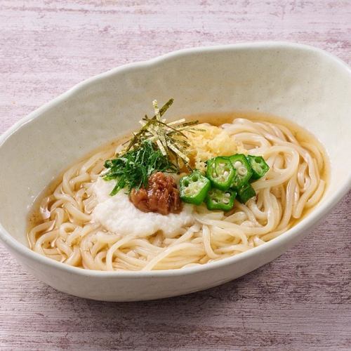 Refreshing plum and bonito udon