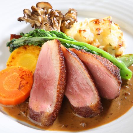 Roasted duck breast with magret