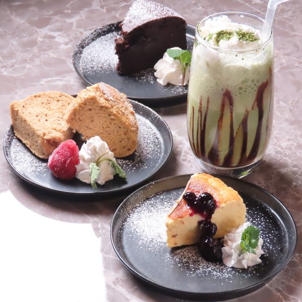 【19時までの特典】本気ドリンクシリーズがおススメ！19時までの特製ケーキセット