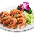 Grilled shrimp with shells on, fragrant and flavorful