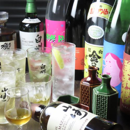料理に合うドリンク多数