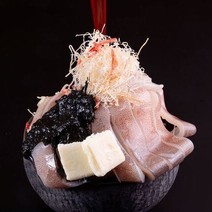 イカ墨もんじゃ