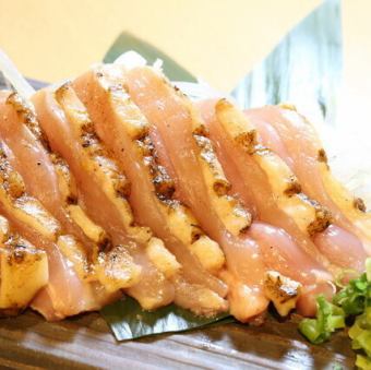 大山どりのももたたき炙り