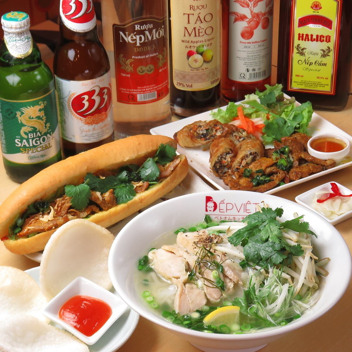 バインミーやフォーなど本格的なベトナム料理をリーズナブルに楽しめるお店♪