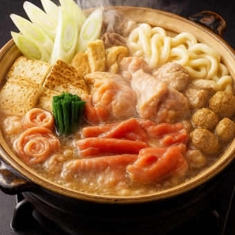 【含畅饮】养濑锅套餐 6,500日元