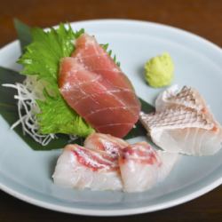 おまかせ刺身3種盛り