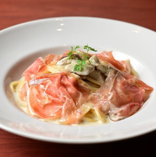 ポルチーニクリームパスタ