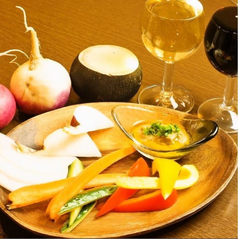 Bagna cauda made with chef's special cold sauce
