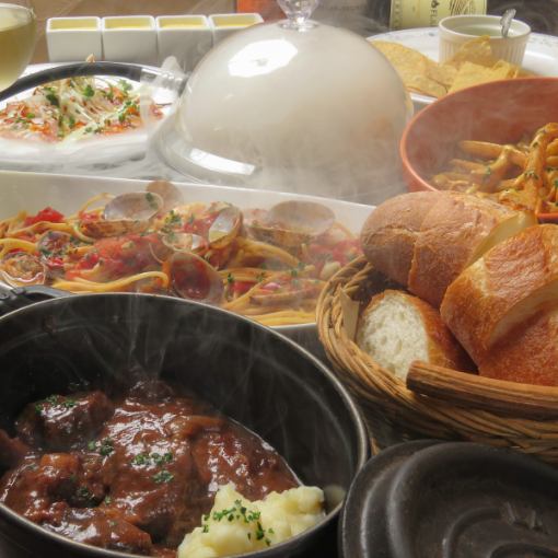 12월 1월 【송년회·신년회용】보틀 와인도 ok♪VIN·de 로댕·2.5h 음료 무제한 첨부+요리 9품!