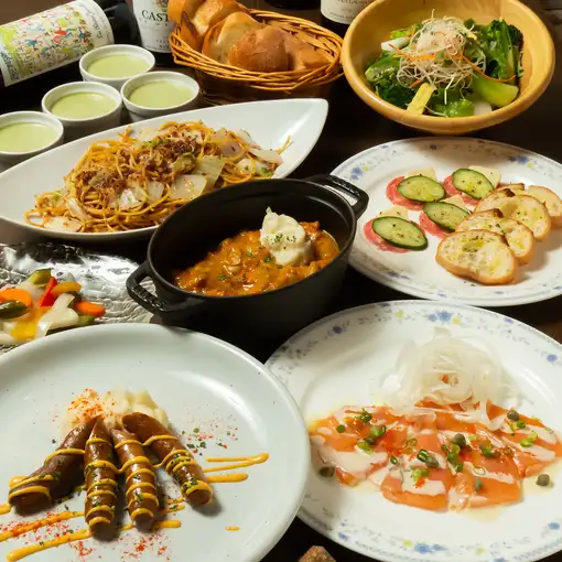 １０月１１月【秋の歓送迎会・各種ご宴会にゆっくり過ごせる】ロダン・2.5ｈ飲放題付＋料理9品