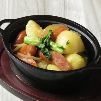 Spicy chorizo and rapeseed German potatoes