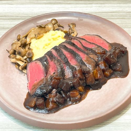 Roasted Hokkaido wild Ezo venison