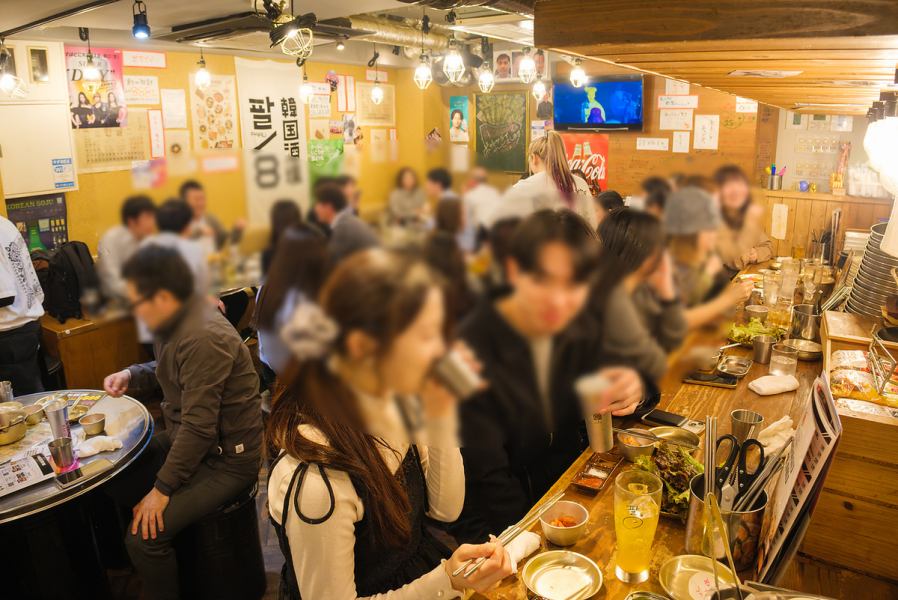 カウンター席もしっかり設けております!大切な方とのデートやお一人で楽しみたい時、サクッと飲み食いされる方にもオススメです♪柳橋周辺にお越しの際は是非一度お立ち寄りください。従業員一同、美味しいお料理を作ってお待ちしております!【名駅/サムギョプサル/韓国料理/飲み放題//宴会/】
