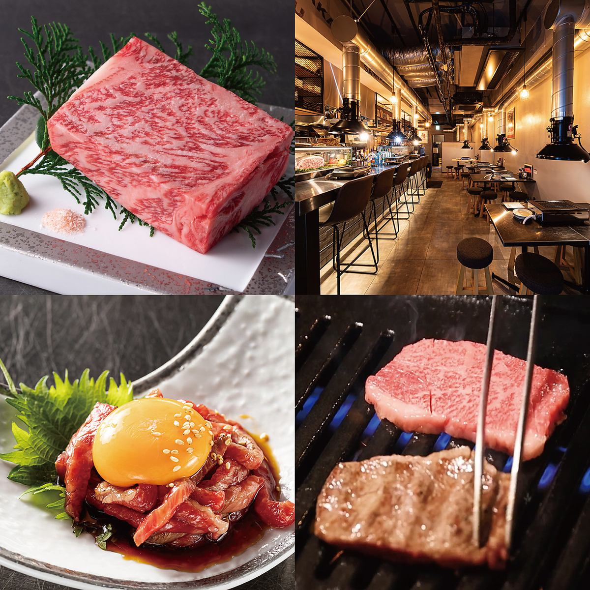 You can enjoy the finest yakiniku and carefully selected alcoholic beverages at reasonable prices in a warm and stylish interior.