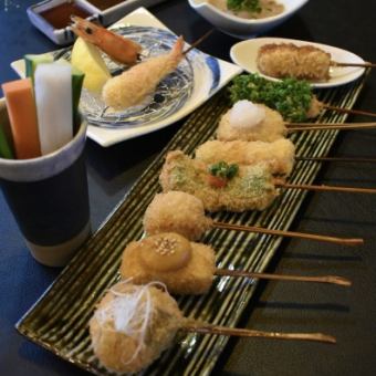 おまかせコース(召し上がった本数で精算致します。コ-スの料金は15本の金額です)