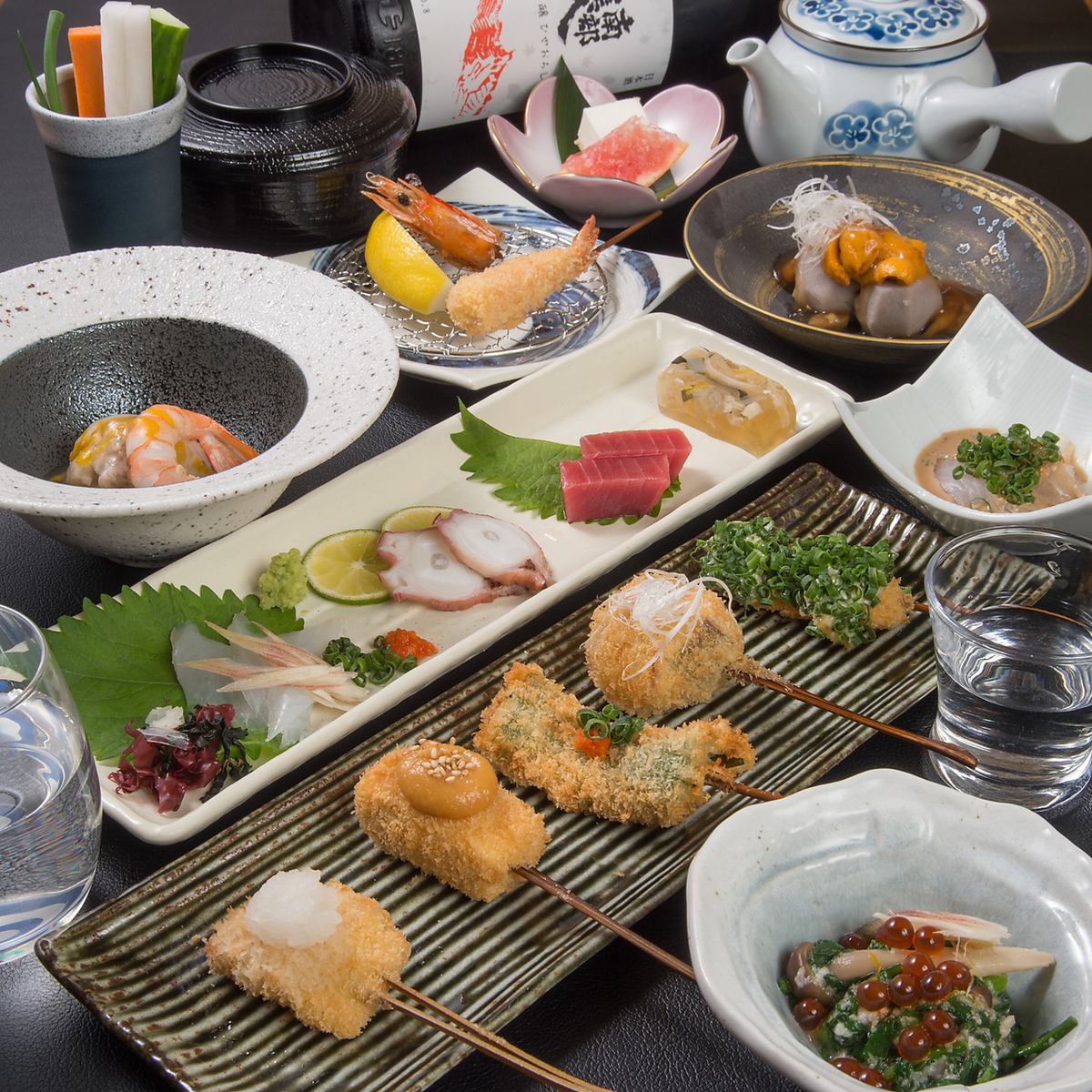 博多南駅から徒歩5分！　博多南の新鮮な串揚げが堪能できるお店。