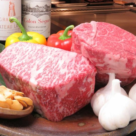 【萌套餐】濑户内海鲜和特选黑毛和牛里脊肉或牛里脊肉等8道菜9,350日元～（含税）