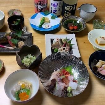 【昼の部】昼の会席コース　全8品 11000円(税込) ※3日前までに要予約