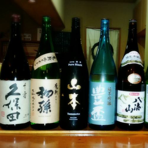 日本酒好きにはたまらない！豊富にご用意しております。