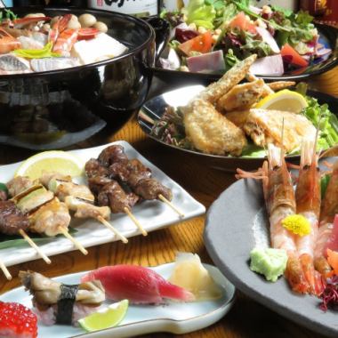 [Small banquet course] 7-8 dishes 6,000 yen course with 2 hours all-you-can-drink included