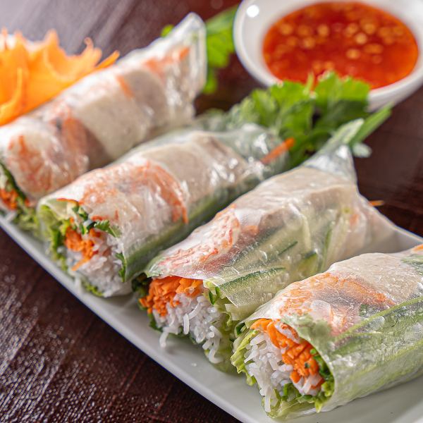 [Excellent compatibility with alcohol!] Fresh spring rolls/fried spring rolls