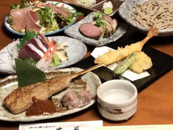 Autumn Banquet Special Course with Duck Hotpot, 13 dishes, all-you-can-drink, 6,500 yen (food only 5,000 yen)