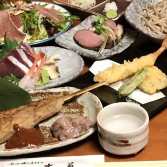 歓送迎会　鴨鍋付き特選コース  飲み放題付全13品6500円（お料理のみ5000円※2月17日より