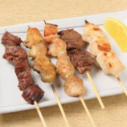 Our proud chicken thigh skewers