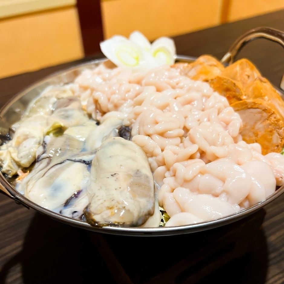 We offer courses such as kimchi hotpot, motsunabe, and gout hotpot!