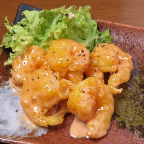 Mikoshi shrimp with mayonnaise