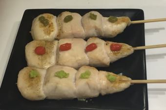 Sasami (Yuzu pepper, wasabi, mentaiko)