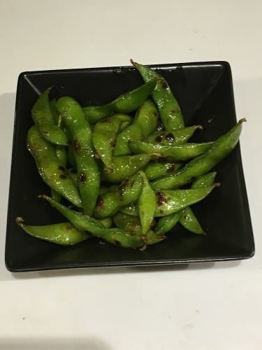 Grilled edamame