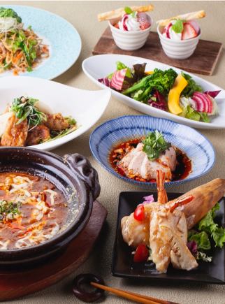 【ディナー】<ブルー宴会プラン>飲み放題込み4000円+500円で飲み放題グレードアップ!