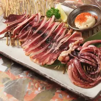 超特大!イカの一夜干し炙り