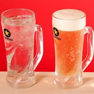 2時間単品飲み放題はなんと税込1,000円！ドリンクは60種類も！