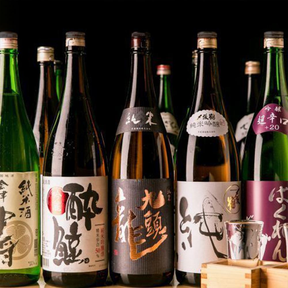 焼酎・日本酒の種類豊富にご用意しております!
