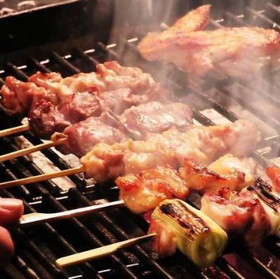【お気軽宴会コース】2h飲み放題付 前菜2種盛り、オススメ焼き鳥5本等全10品 5,500円(税込)