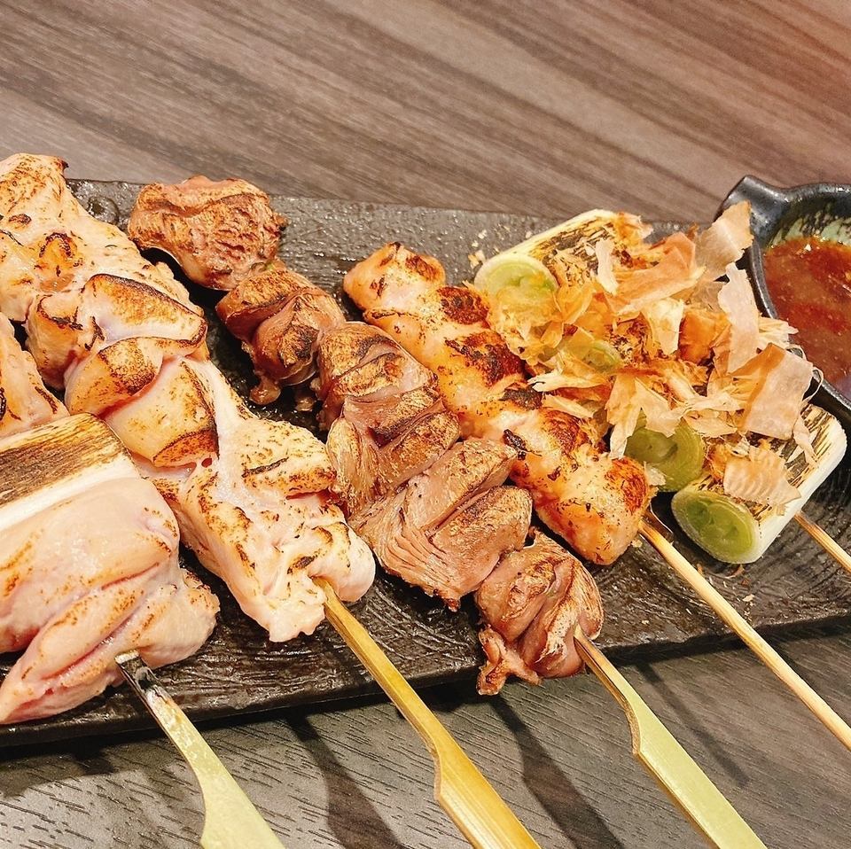 Each skewer is carefully grilled and can be enjoyed by yourself or shared with others.