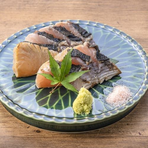 旬魚の藁焼き