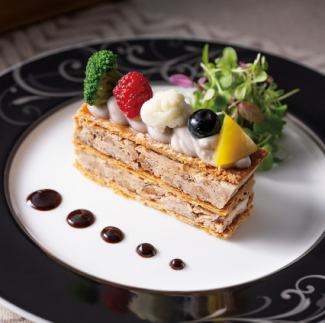 【可选主菜】波特酒酱汁猪五花千层酥