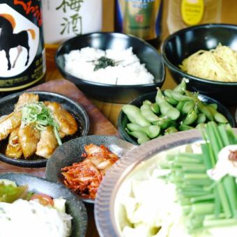 Affordable banquet ◎ [100 minutes all-you-can-drink included] Beef offal hotpot course ★ Total 8 dishes 4000 yen (tax included)