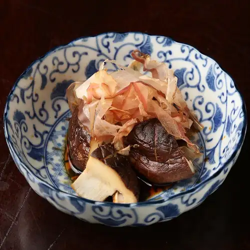 椎茸　土佐醤油と宗田節