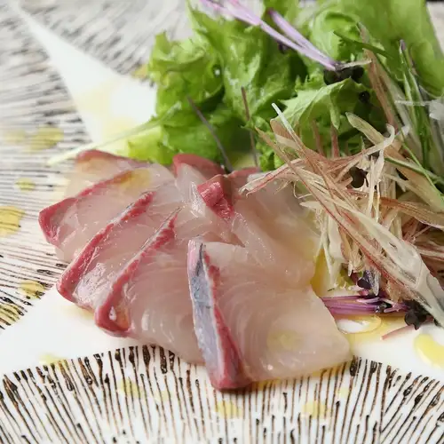 鮮魚の土佐風カルパッチョ ～高知宿毛の晩柑ドレッシング～