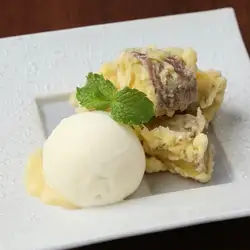 芋天 ハニーバターとバニラアイス