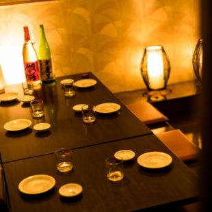 Private room seats perfect for a banquet after work or a banquet with friends.All-you-can-eat plans are also available for those who want to dine with Gatsuri!