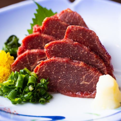 Special marbled horsemeat sashimi