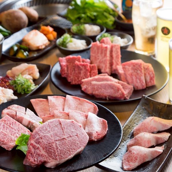 Enjoy our Yakiniku, Shabu-shabu, Sukiyaki + All-you-can-drink course.