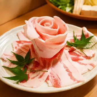 【アグー豚しゃぶしゃぶコース】〆まで美味しい上質なアグー豚のしゃぶしゃぶを堪能+飲み放題付