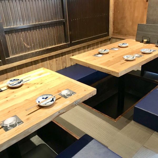 Table seats are available for 8 people.Recommended for women's associations and after-party parties.[Umeda Izakaya Second Party All-you-can-drink Japanese food Soba Meat Sushi Private reservation Banquet Nishitenma Usugano]